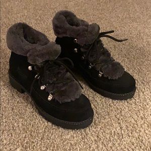 JCrew winter lace up boots